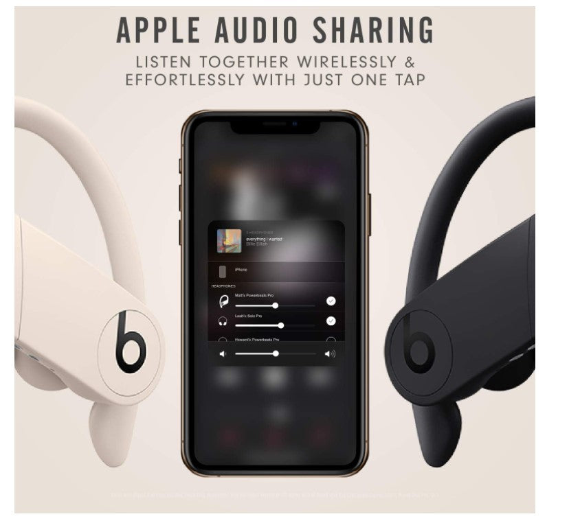 Beats Powerbeats Pro In Ear Headphones (White / Black)