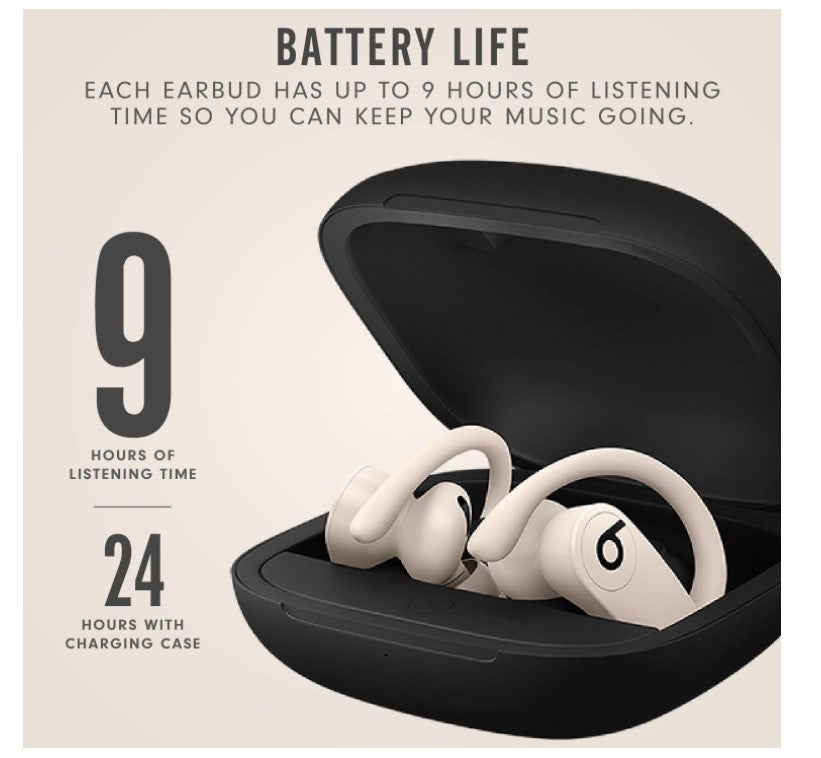 Beats Powerbeats Pro In Ear Headphones (White / Black)