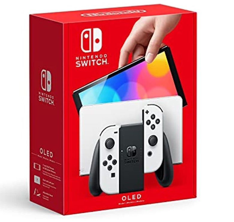 Nintendo Switch OLED Console (White/ Colored Joy-Con)