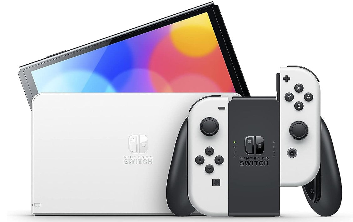 Nintendo Switch OLED Console (White/ Colored Joy-Con)