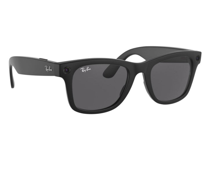 Ray-Ban Stories Wayfarer Smart Glasses - Large - Matte Black