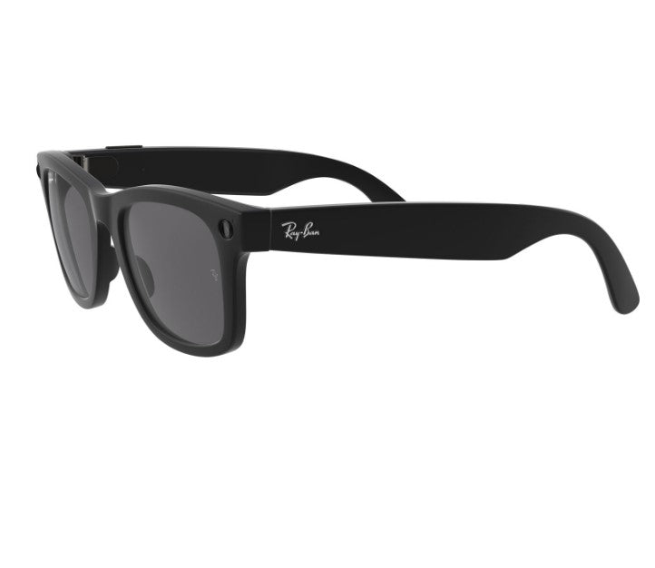 Ray-Ban Stories Wayfarer Smart Glasses - Large - Matte Black